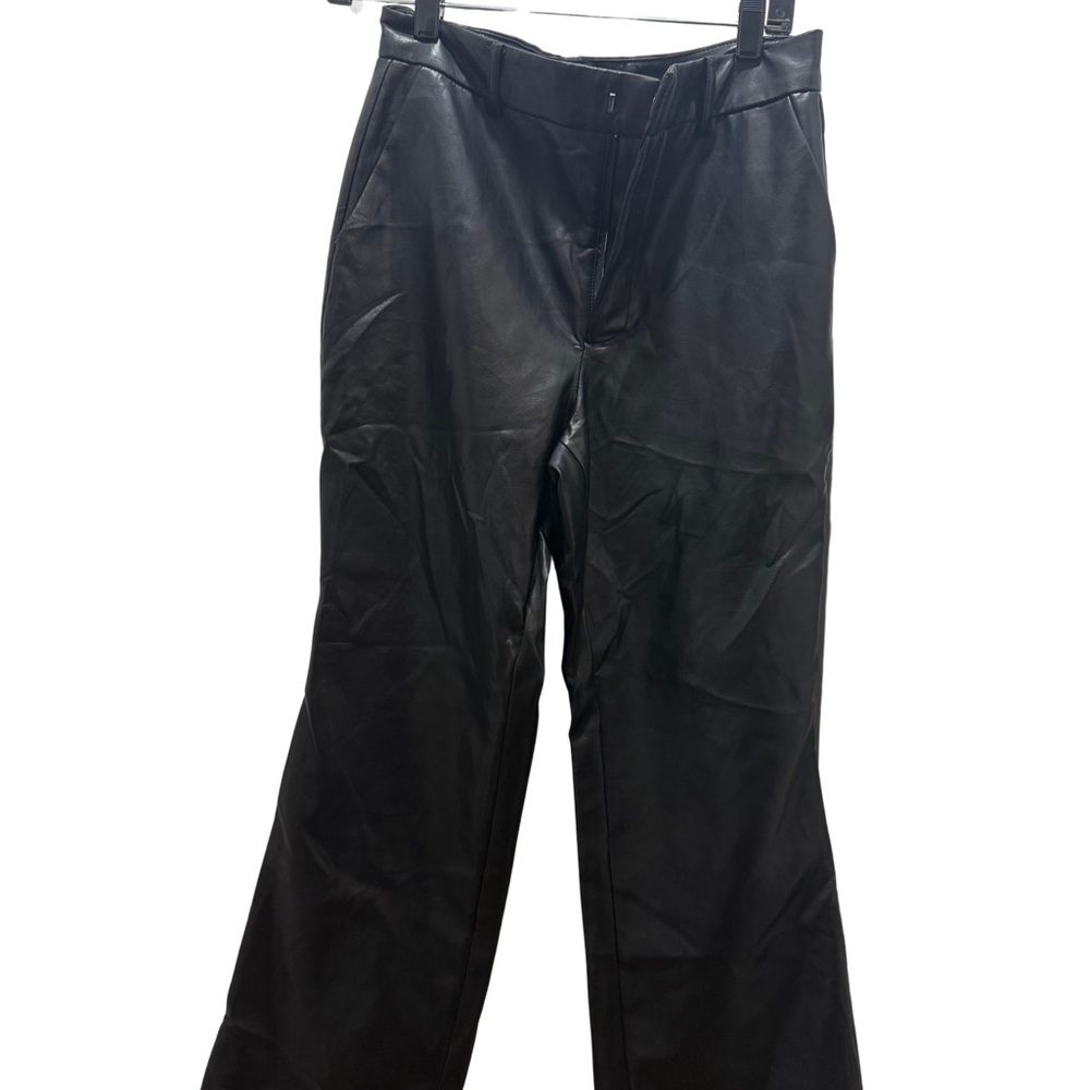 Bagatelle Collection Black Faux Leather Pants